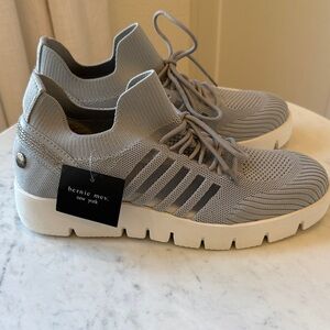bernie mev. Light Gray Knit Women’s  Sneakers